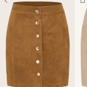Sold Brand new suede skirt